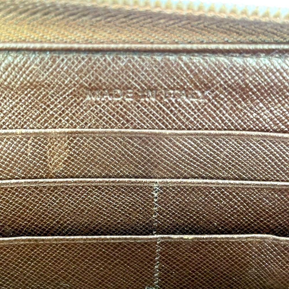 Prada Army green & Brown Nylon Zippy Wallet - Picture 11 of 16